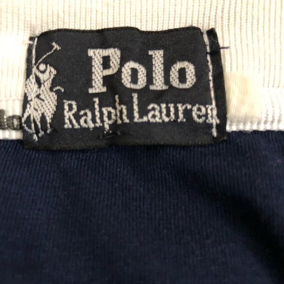 Ralph Lauren Polo Mens Navy Blue Solid ShortSleeve - Picture 3 of 3